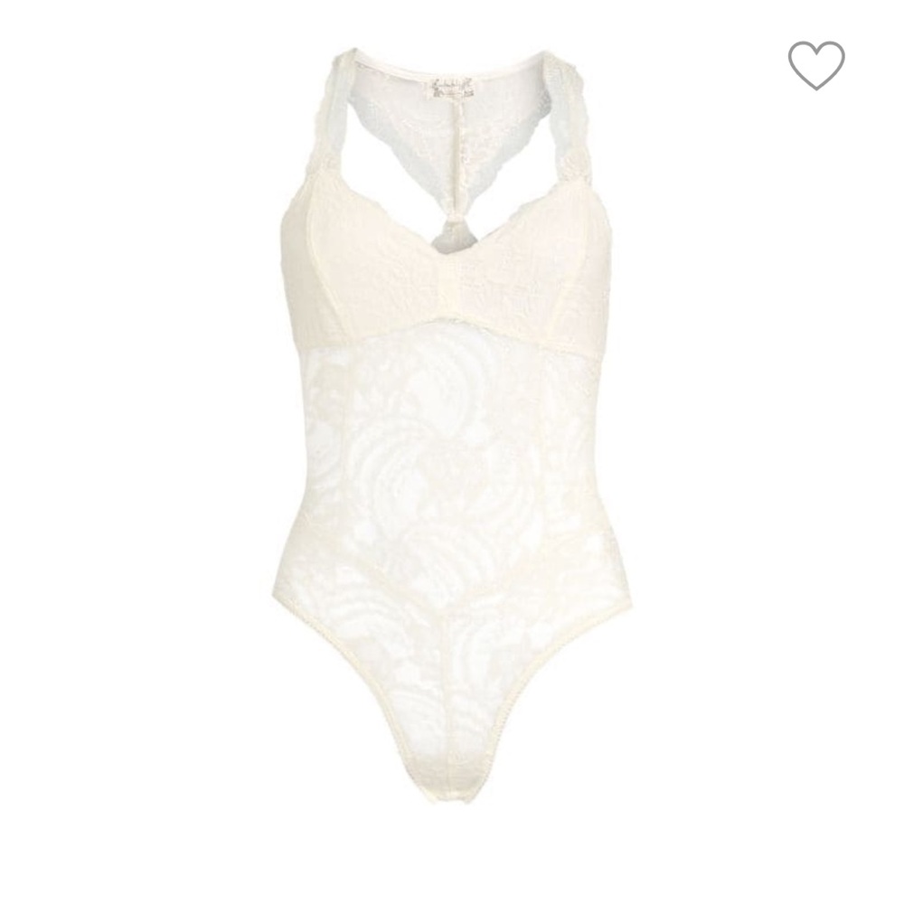 Free people white lace bodysuit